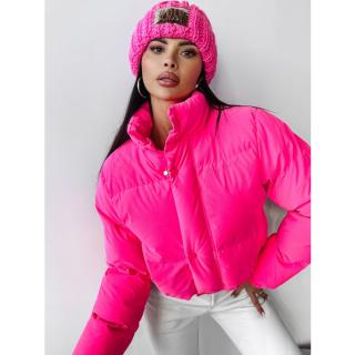 KURTKA DAMSKA BOMBER PIKOWANA HAFT OLAVOGA CASCADA NEON PINK