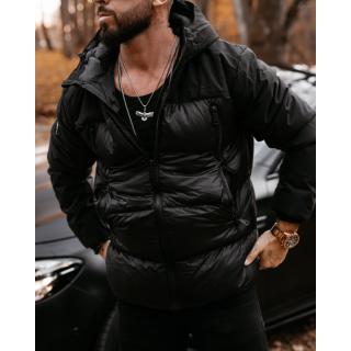 KURTKA PIKOWANA MĘSKA OLAVOGA MEN OLIVER BLACK