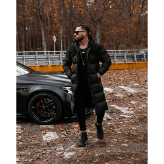 KURTKA PŁASZCZ PIKOWANY MĘSKI OLAVOGA MEN PHILADELPHIA BLACK