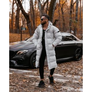 KURTKA PŁASZCZ PIKOWANY MĘSKI OLAVOGA MEN PHILADELPHIA GRAY