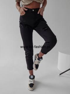 SPODNIE JEANSOWE FIT MOM RUBIS BLACK