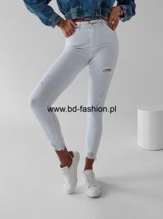 SPODNIE JEANSOWE SLIM BARIA WHITE