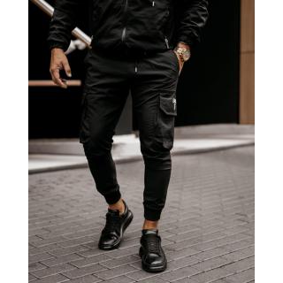 SPODNIE MĘSKIE BOJÓWKI JOGGER OLAVOGA MEN COMFORT BLACK