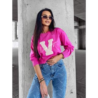 SWETER HAFT 3D V OLAVOGA VINDI PINK