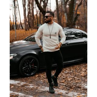 SWETER MĘSKI OVERSIZE OLAVOGA MEN SAIMA BEIGIE