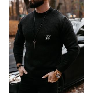 SWETER MĘSKI OVERSIZE OLAVOGA MEN SAIMA BLACK