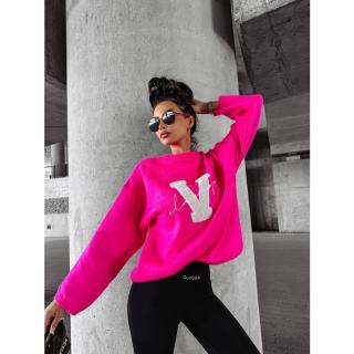 SWETER OVERSIZE HAFT 3 OLAVOGA VICI PINK