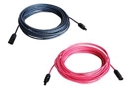 Kabel z wtykiem i gniazdem MC4 - przedłużacz długość 3m, 4mm2