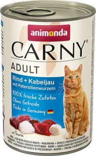 Animonda Carny Adult Karma z wołowiną, dorszem i pietruszką dla kota 400g