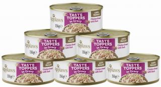 Applaws Taste Toppers Chicken Breast with Duck Mokra Karma z kurczakiem i kaczką dla psa 6x156 PAKIET