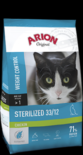 Arion Original Cat Sterilized 33/12 Chicken Karma z kurczakiem dla kota 2kg