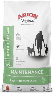 Arion Original Maintenance Adult Medium ChickenRice Karma z kurczakiem dla psa 2x12kg TANI ZESTAW