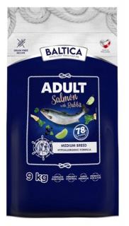 Baltica Hypoallergenic Adult Medium Salmon with Rabbit Karma z łososiem i królikiem dla psa 9kg [Data ważnośći: 07.06.2025]
