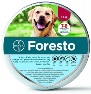 Bayer Foresto dla Psa powyżej 8kg Obroża na kleszcze długość 70cm
