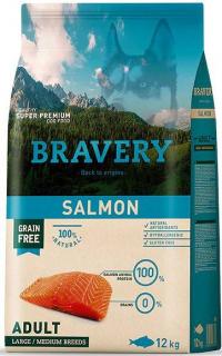 Bravery Adult Medium/Large Lamb Karma z  łososiem dla psa 12kg+3kg GRATIS