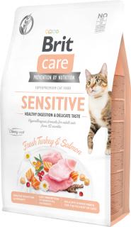 Brit Care Cat Grain-Free Sensitive TurkeySalmon Karma z indykiem i łososiem dla kota 2kg