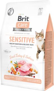 Brit Care Cat Grain-Free Sensitive TurkeySalmon Karma z indykiem i łososiem dla kota 400g