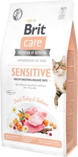 Brit Care Cat Grain-Free Sensitive TurkeySalmon Karma z indykiem i łososiem dla kota 7kg