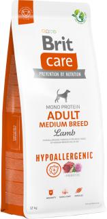 Brit Care Hypoallergenic Adult Medium Breed Lamb Karma z jagnięciną dla psa 2x12kg TANI ZESTAW