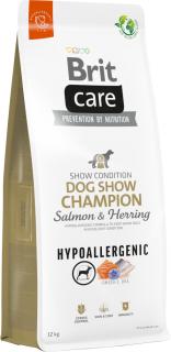 Brit Care Hypoallergenic Dog Show Champion SalmonHerring Karma z łososiem i śledziem dla psa 2x12kg TANI ZESTAW