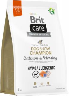 Brit Care Hypoallergenic Dog Show Champion SalmonHerring Karma z łososiem i śledziem dla psa 3kg [Data ważności: 27.04.2024]