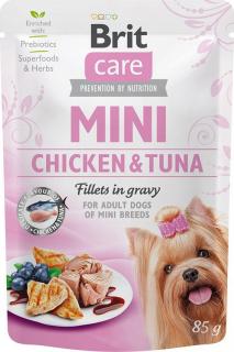 Brit Care MINI ChickenTuna Karma z kurczakiem i tuńczykiem dla psa 85g