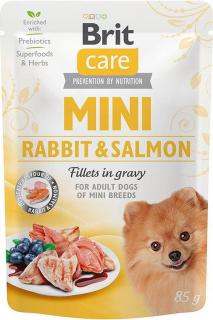 Brit Care MINI RabbitSalmon Karma z królikiem i łososiem dla psa 85g