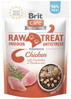 Brit Care Przysmak Raw Treat IndoorAntistress Monoprotein Chicken dla kota op. 40g