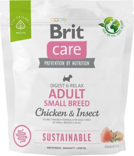 Brit Care Sustainable Adult Small Breed ChickenInsect Karma z kurczakiem i insektami dla psa 1kg