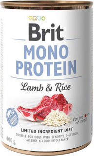 Brit Mono Protein LambRice Karma z jagnięciną i ryżem dla psa 400g
