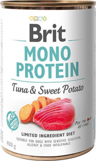 Brit Mono Protein TunaSweet Potato Karma z tuńczykiem i batatami dla psa 400g