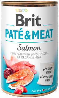 Brit PateMeat Salmon Karma z łososiem dla psa 400g