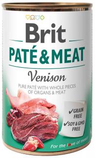 Brit PateMeat Venison Karma z dziczyzną dla psa 400g