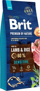 Brit Premium by Nature Adult Sensitive LambRice Karma z jagnięciną dla psa 2x15kg TANI ZESTAW