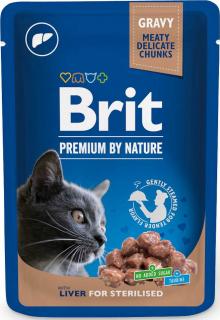Brit Premium Cat with Liver for Sterilised Karma z wątróbką dla kota 100g