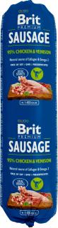 Brit Premium Sausage ChickenVenison Karma z kurczakiem i dziczyzną dla psa 12x800g PAKIET
