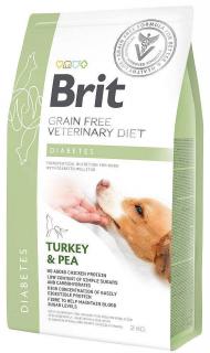 Brit Veterinary Diet Diabetes TurkeyPea Karma z indykiem dla psa 2kg