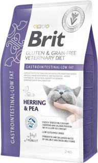 Brit Veterinary Diet Gastrointestinal LOW FAT HerringPea Karma ze śledziem dla kota 2kg