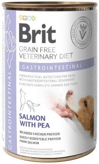 Brit Veterinary Diet Gastrointestinal SalmonPea Karma z łososiem dla psa 400g
