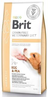 Brit Veterinary Diet Hepatic EggPea Karma z jajami i groszkiem dla psa 12kg