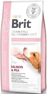 Brit Veterinary Diet Hypoallergenic SalmonPea Karma z łososiem dla psa 12kg