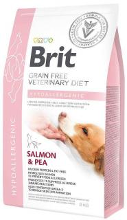 Brit Veterinary Diet Hypoallergenic SalmonPea Karma z łososiem dla psa 2kg