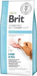 Brit Veterinary Diet Obesity LambPea Karma z jagnięciną dla psa 12kg