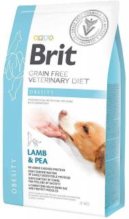 Brit Veterinary Diet Pies Obesity LambPea Karma z jagnięciną dla psa 2kg