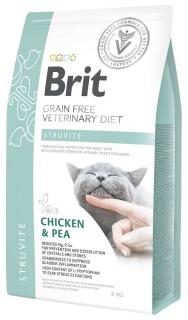 Brit Veterinary Diet Struvite ChickenPea Karma z kurczakiem la kota 2kg