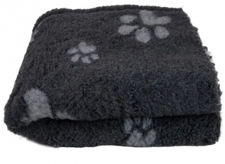 BUBA Pet Dry Bed Legowisko antypoślizgowe Grafitowe w łapki 75x50cm nr BB07 WYPRZEDAŻ