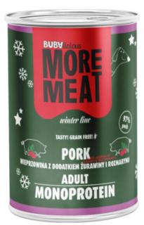 BUBAlicious More Meat Mono Adult Karma z wieprzowiną dla psa 400g