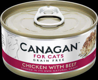 Canagan For Cats Chicken with Beef Karma z kurczakiem i wołowiną dla kota 75g