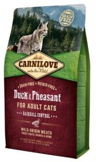 Carnilove CAT Grain Free DuckPheasant Hairball Control Karma z kaczką i bażantem dla kota 6kg