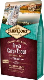 Carnilove CAT Grain Free Fresh CarpTrout Sterilised Karma z karpiem i pstrągiem dla kota 2kg